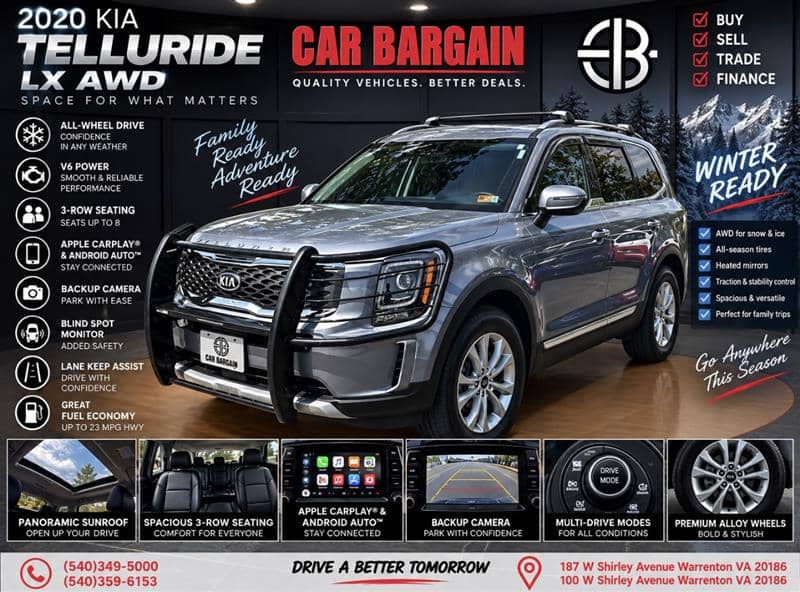 2020 Kia Telluride LX, photo 1 of 11