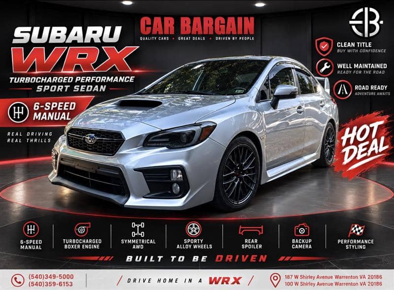 2017 Subaru WRX STi Limited W/LipSpoiler, photo 1 of 11