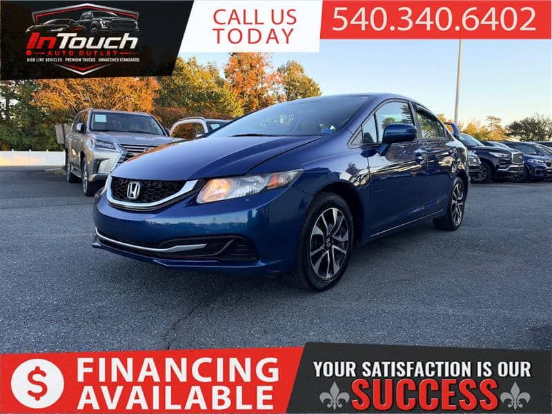 2015 Honda Civic EX Sedan w/ Sunroof, photo 1 of 11