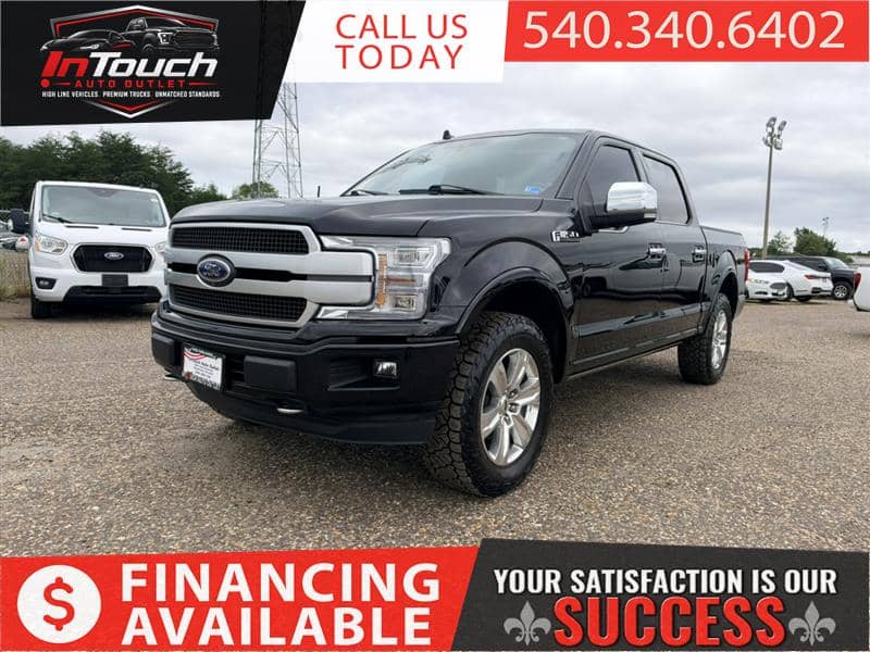 2019 Ford F-150 Platinum SuperCrew 4WD w/ Navigation System and Moonroof, photo 1 of 11