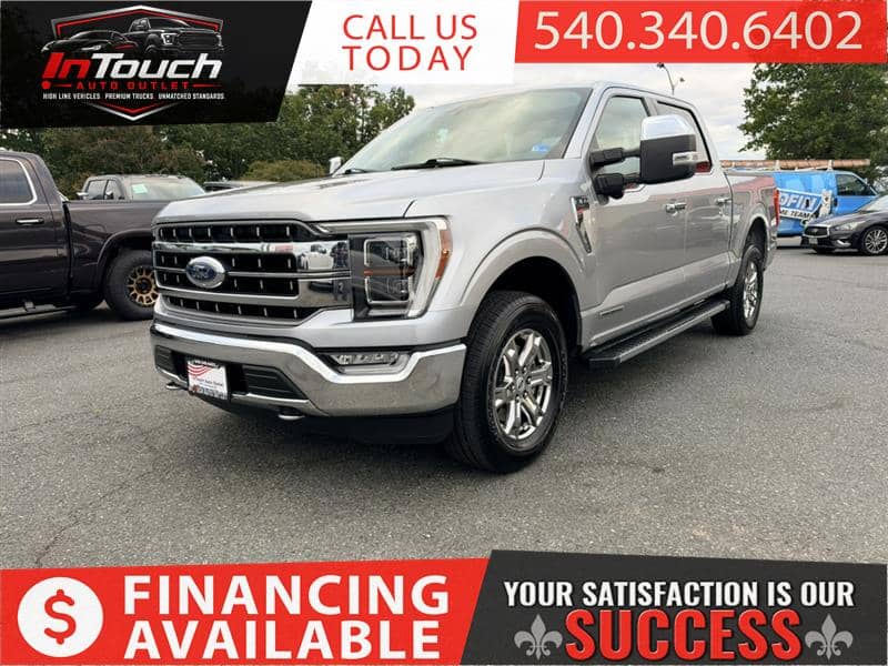2021 Ford F-150 Lariat Crew Cab 4WD w/ Navigation System and Moonroof, photo 1 of 11