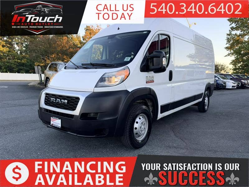 2020 RAM ProMaster High Roof 159" Wheelbase w/ Navigation System, photo 1 of 11