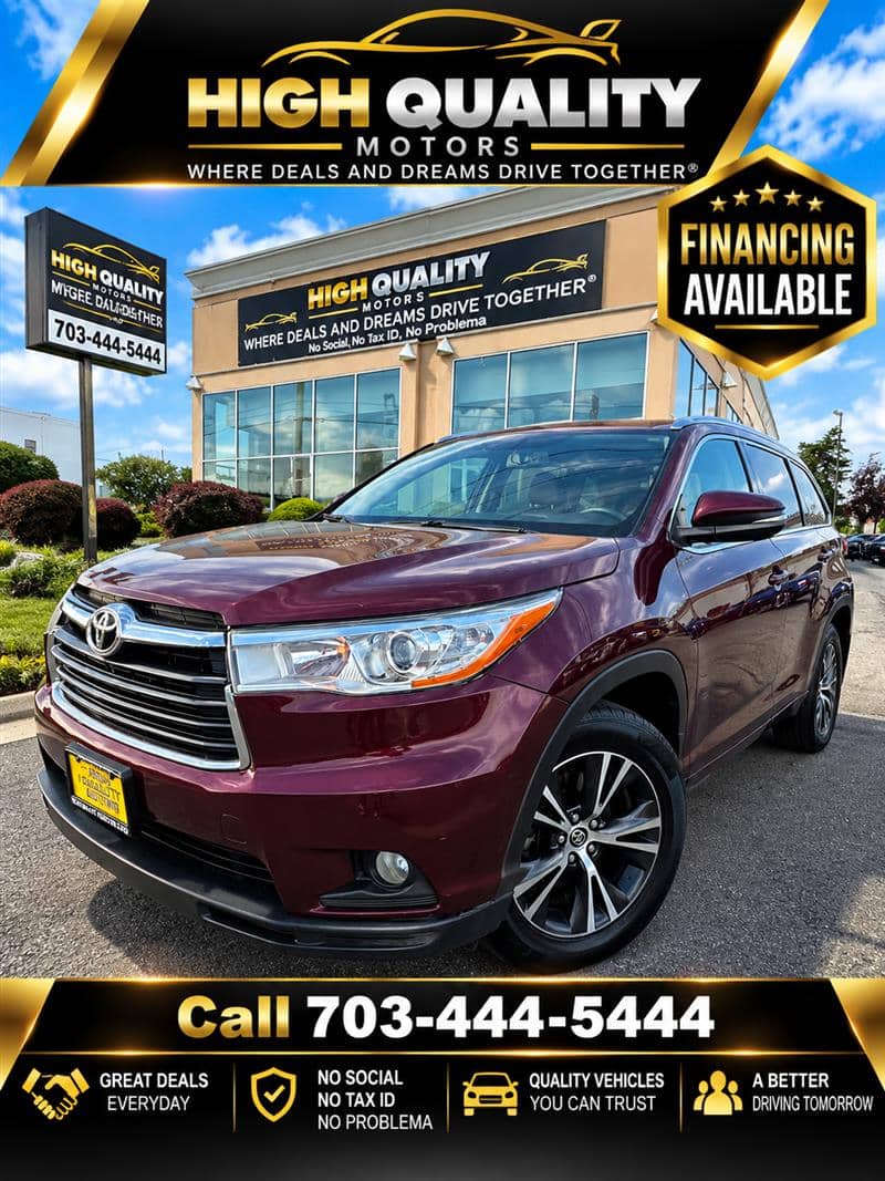 2016 Toyota Highlander XLE, photo 1 of 11